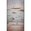 Bilder-KARE Design Gerahmtes Bild Cloud Fisherman Boat 60X120Cm