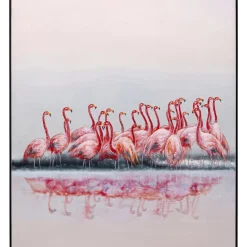 Bilder-KARE Design Gerahmtes Bild Dating Flamingos 100X120Cm