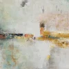 Bilder-KARE Design Gerahmtes Bild Dust Gold 120X120Cm