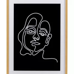 Bilder-KARE Design Gerahmtes Bild Faccia Arte Woman 60X80Cm