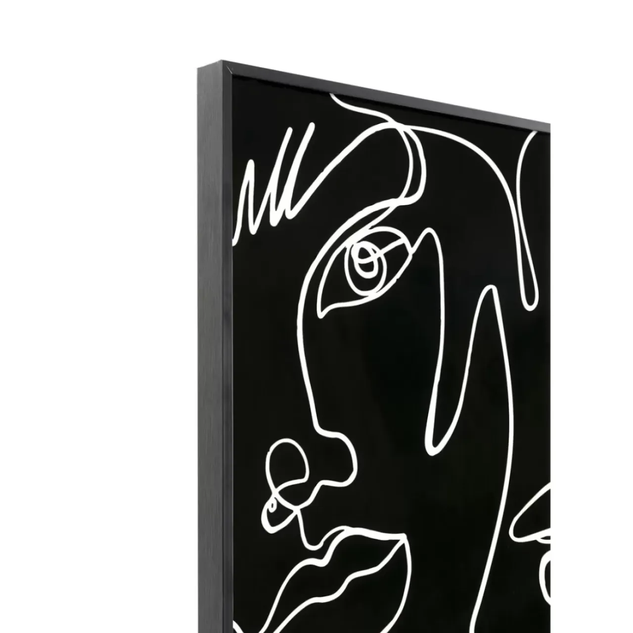 Bilder-KARE Design Gerahmtes Bild Faccia Arte Drawing 150X100Cm