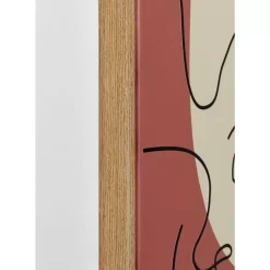 Bilder-KARE Design Gerahmtes Bild Faccia Arte Tri Colore 90X120Cm