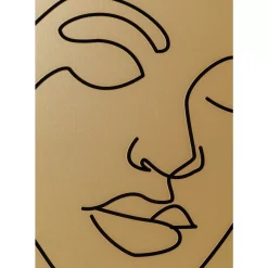 Bilder-KARE Design Gerahmtes Bild Faccia Arte Tri Colore 90X120Cm