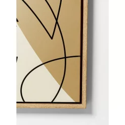Bilder-KARE Design Gerahmtes Bild Faccia Arte Tri Colore 90X120Cm