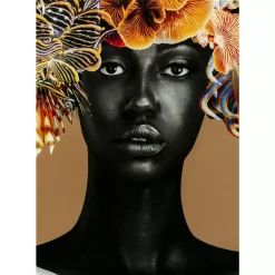 Bilder-KARE Design Gerahmtes Bild Flower Hair 120X120Cm