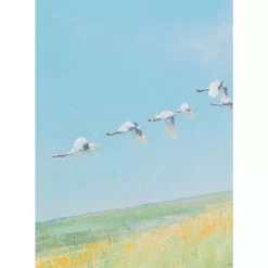 Bilder-KARE Design Gerahmtes Bild Flying Birds 120X120Cm