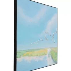 Bilder-KARE Design Gerahmtes Bild Flying Birds 120X120Cm