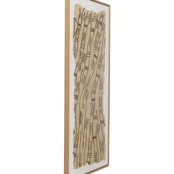 Bilder-KARE Design Gerahmtes Bild Native Lines 50X150Cm