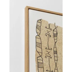 Bilder-KARE Design Gerahmtes Bild Native Spirals 50X150Cm
