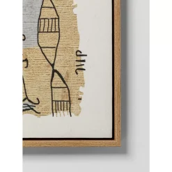 Bilder-KARE Design Gerahmtes Bild Native Spirals 50X150Cm