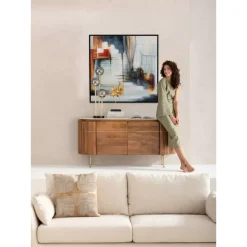 Bilder-KARE Design Gerahmtes Bild Visione Front 100X100Cm