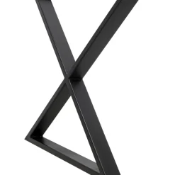 Tische-KARE Design Gestell Tavola Cross Schwarz (2/Set)