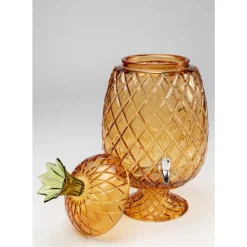 Geschirr & Tischaccessoires-KARE Design Getrankespender Pineapple Amber (2/Tlg.)