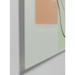 Bilder-KARE Design Glasbild Art Face Pastell 100X100Cm