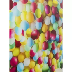 Bilder-KARE Design Glasbild Balloon Elephant 100X150Cm