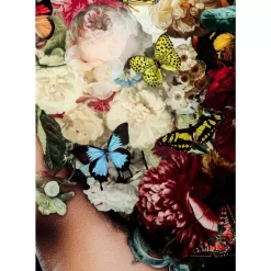 Bilder-KARE Design Glasbild Bunch Of Flowers 150X100Cm
