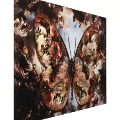 Bilder-KARE Design Glasbild Butterfly 150X100Cm
