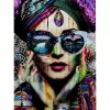 Bilder-KARE Design Glasbild Colorful Artist 80X120Cm