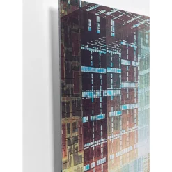 Bilder-KARE Design Glasbild 3D Future City 150X100Cm