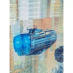 Bilder-KARE Design Glasbild 3D Future City 150X100Cm