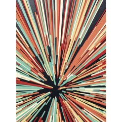 Bilder-KARE Design Glasbild 3D Light Speed 100X100Cm