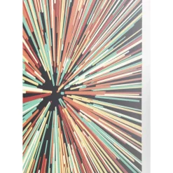 Bilder-KARE Design Glasbild 3D Light Speed 100X100Cm