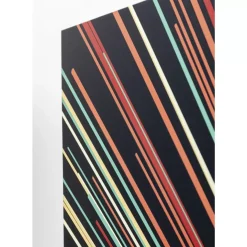 Bilder-KARE Design Glasbild 3D Light Speed 100X100Cm