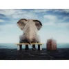 Bilder-KARE Design Glasbild Elephant Journey 60X40Cm