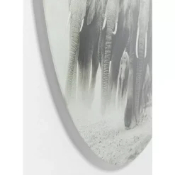 Bilder-KARE Design Glasbild Elephant Walk O120Cm