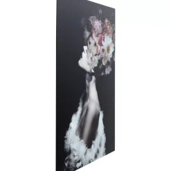 Bilder-KARE Design Glasbild Flowery Beauty 80X120Cm