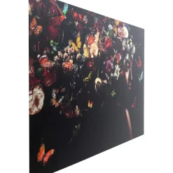Bilder-KARE Design Glasbild Flowery Shoulder View 150X100Cm