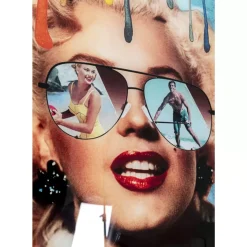 Bilder-KARE Design Glasbild Holiday In The 60S 120X150Cm