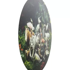 Bilder-KARE Design Glasbild Jungle Animals O120Cm