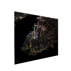 Bilder-KARE Design Glasbild Midnight City 180X120Cm