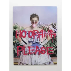 Bilder-KARE Design Glasbild No Drama 90X120Cm