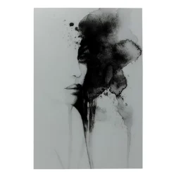 Bilder-KARE Design Glasbild Smokey Face 100X150Cm