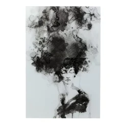 Bilder-KARE Design Glasbild Smokey Hair 100X150Cm