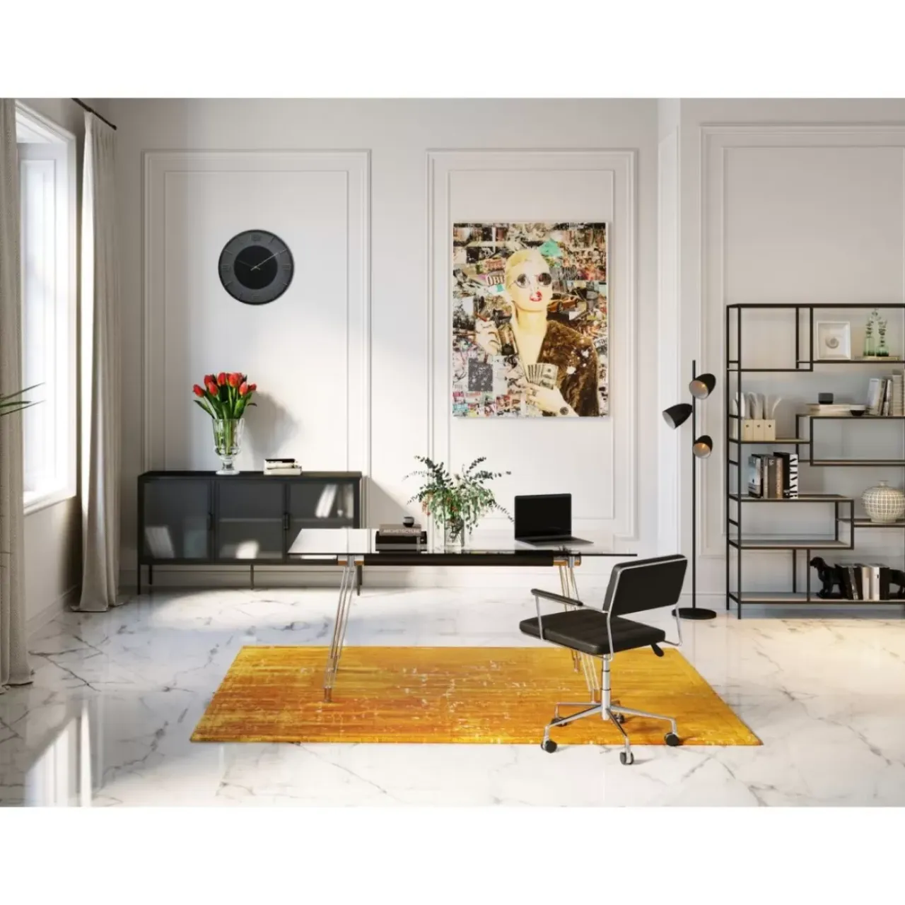 Bilder-KARE Design Glasbild Trendy Shopper 120X150Cm