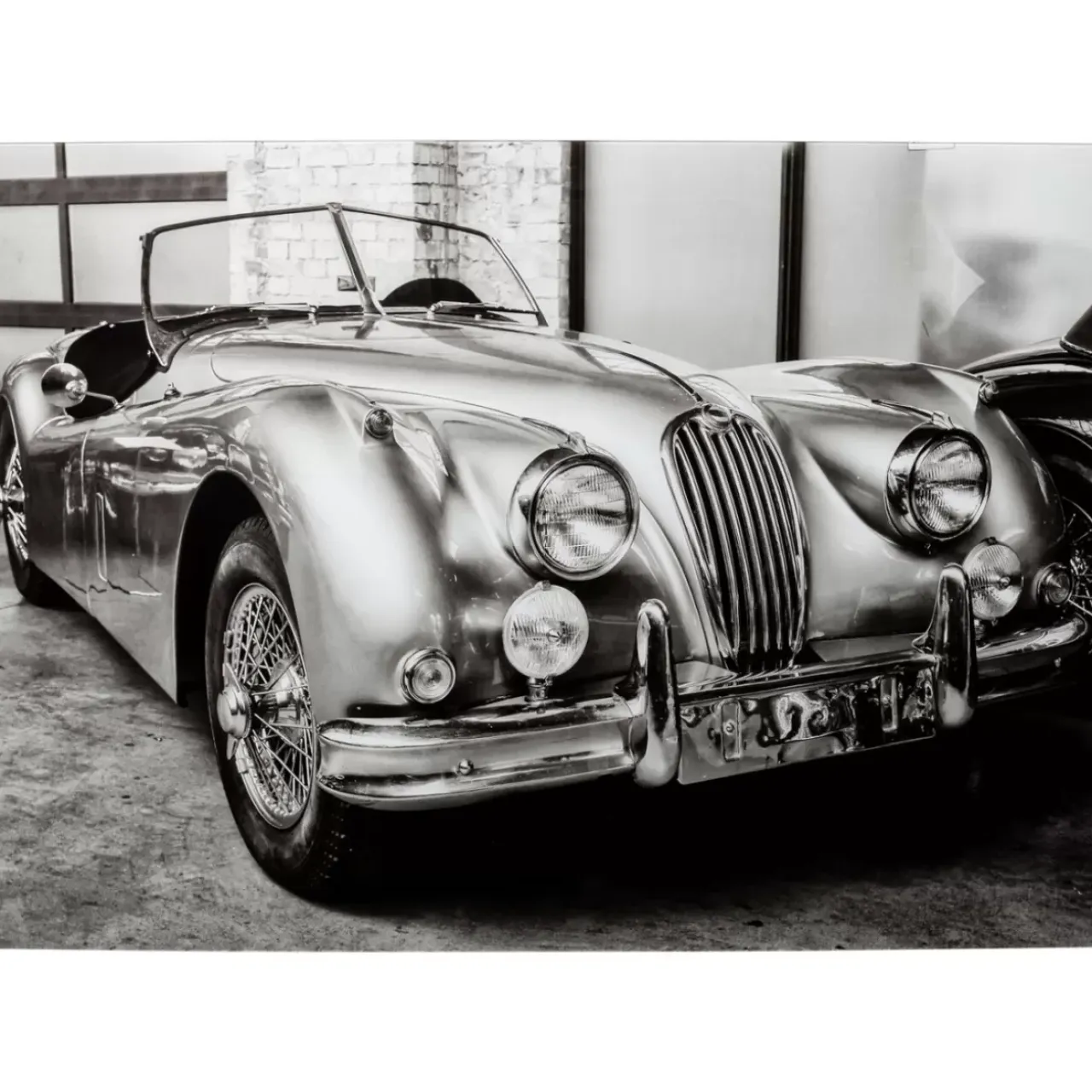 Bilder-KARE Design Glasbild Vintage Cabrio 150X100Cm