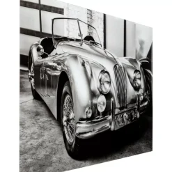 Bilder-KARE Design Glasbild Vintage Cabrio 150X100Cm