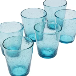 Geschirr & Tischaccessoires-KARE Design Glas-Set Bubble Blau (6/Tlg.)