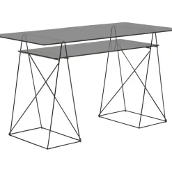 Tische-KARE Design Glasset Polar 8Mm Esg Smoke 130X65Cm