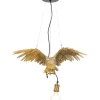 Hängeleuchten-KARE Design Hangeleuchte Animal Owl Gold