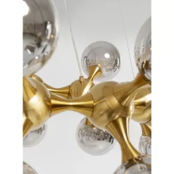 Hängeleuchten-KARE Design Hangeleuchte Atomic Balls Brass O74Cm