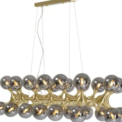 Hängeleuchten-KARE Design Hangeleuchte Atomic Balls Brass 140Cm