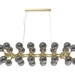Hängeleuchten-KARE Design Hangeleuchte Atomic Balls Brass 140Cm