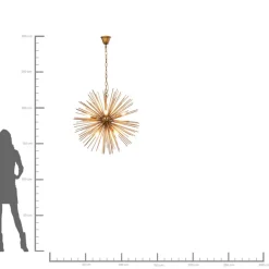 Hängeleuchten-KARE Design Hangeleuchte Beam Brass O72Cm