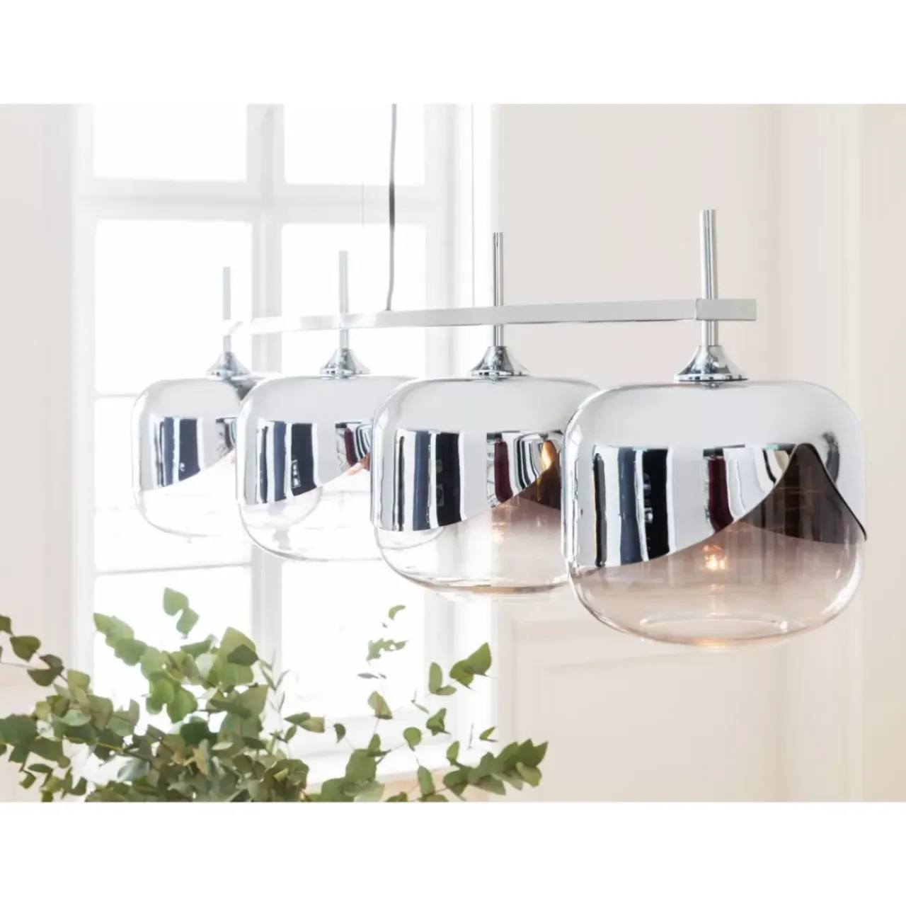Hängeleuchten-KARE Design Hangeleuchte Chrome Goblet Quattro O25Cm