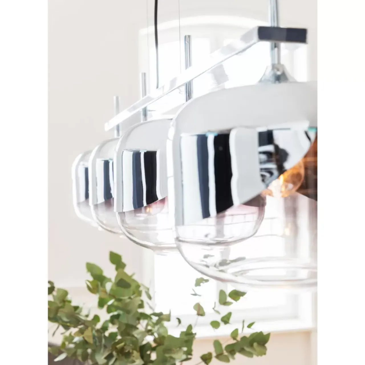Hängeleuchten-KARE Design Hangeleuchte Chrome Goblet Quattro O25Cm