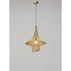 Hängeleuchten-KARE Design Hangeleuchte Cocoon Gold O51Cm